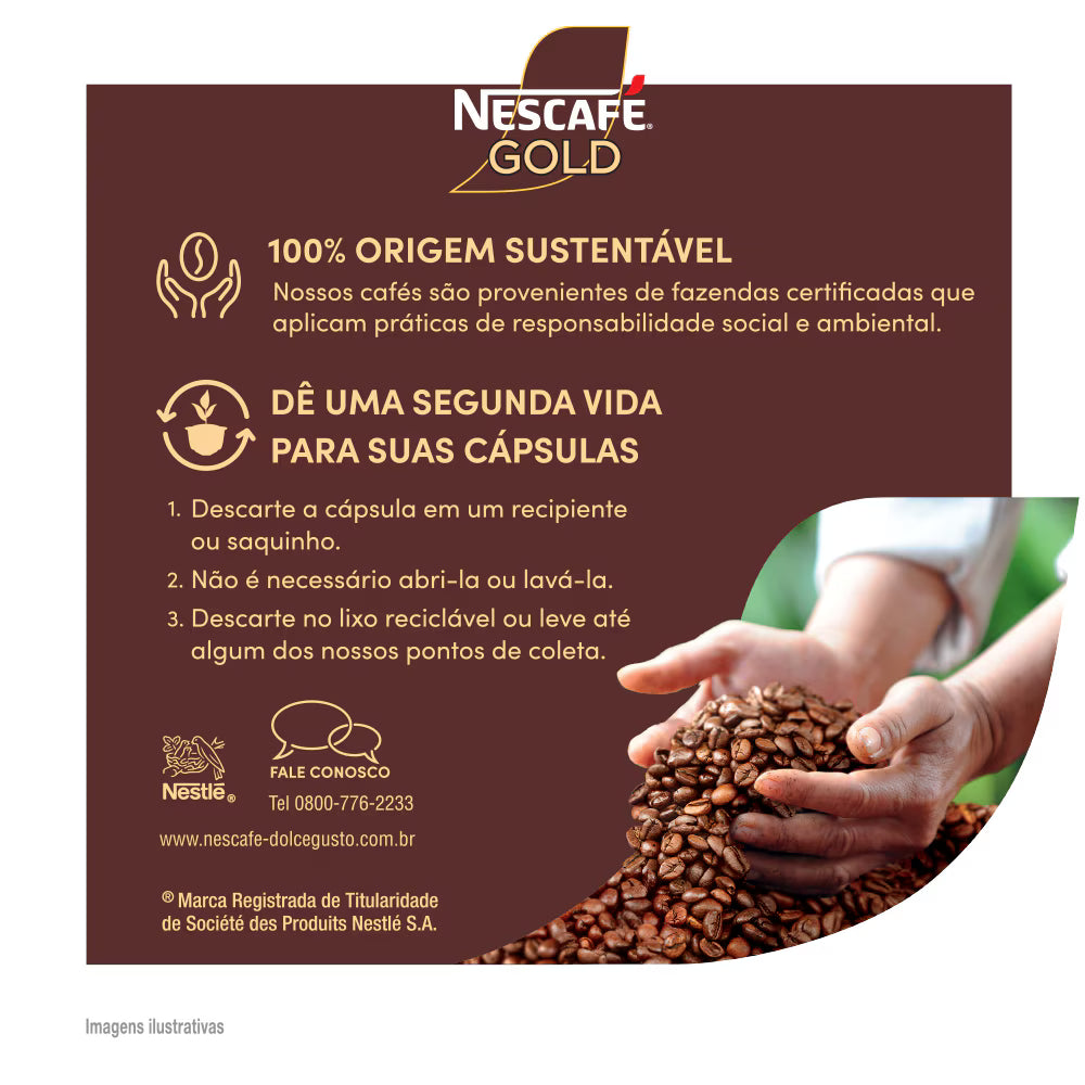 LUNGO NESCAFÉ GOLD 10 CÁPSULAS