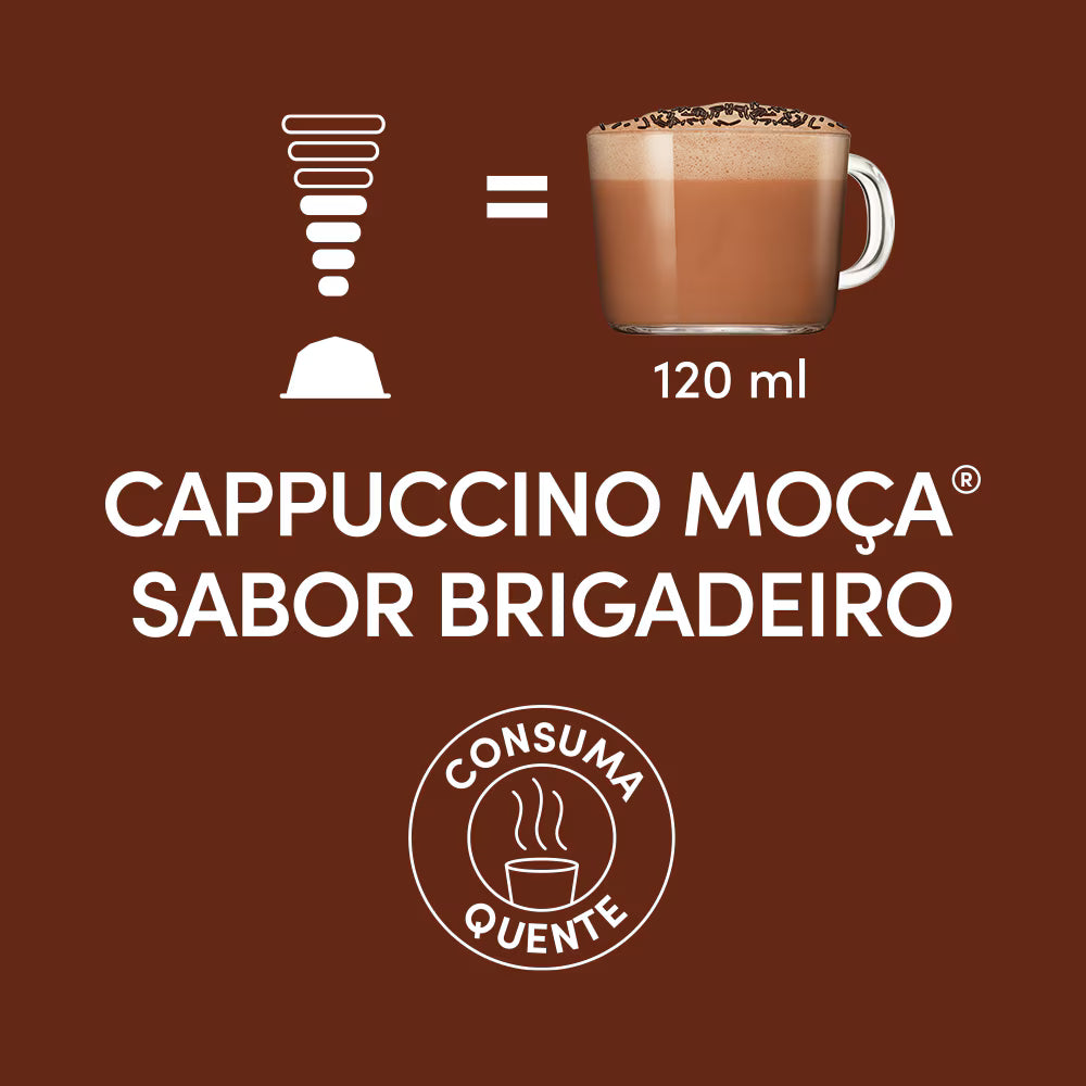 CAPPUCCINO MOÇA SABOR BRIGADEIRO 10 CÁPSULAS