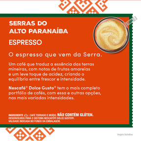 ESPRESSO SERRAS DO ALTO PARANAÍBA 10 CÁPSULAS