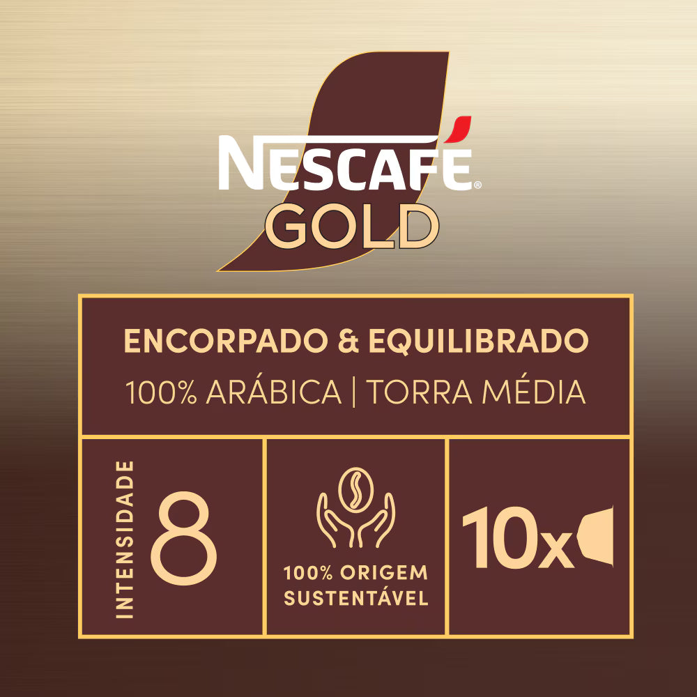 LUNGO NESCAFÉ GOLD 10 CÁPSULAS
