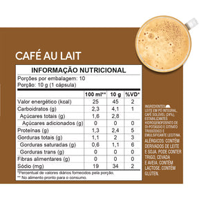 CAFÉ AU LAIT 10 CÁPSULAS