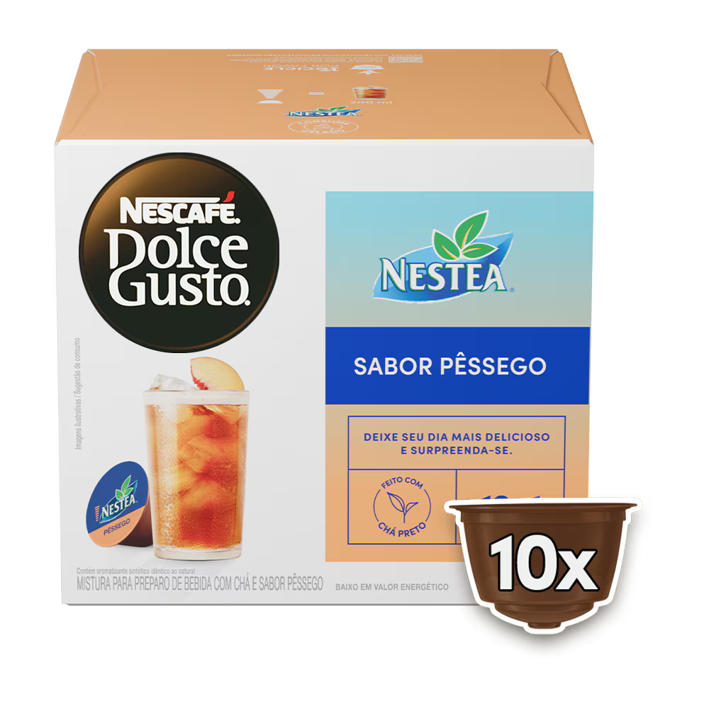 NESTEA® PÊSSEGO 10 CÁPSULAS